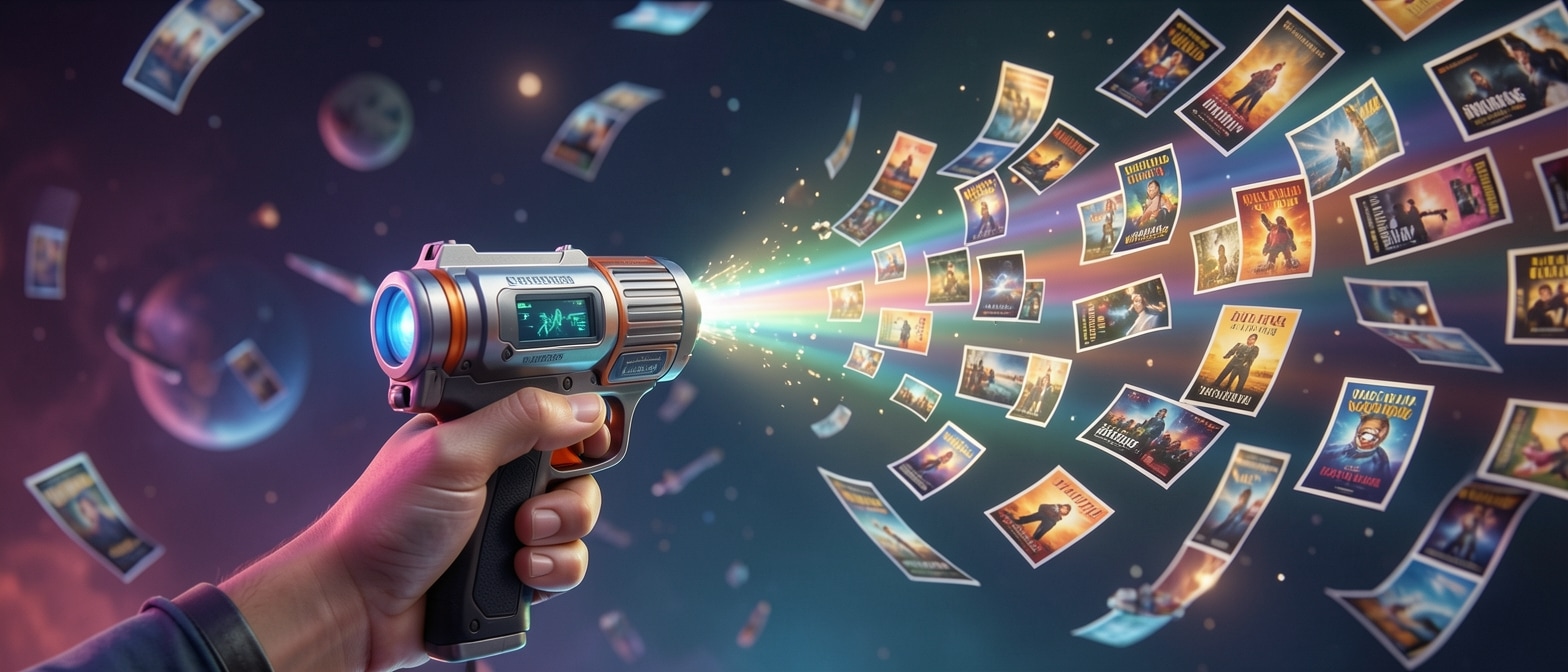 ShrinkRay — a futuristic ray gun compressing video files